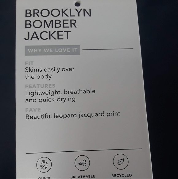 Athleta Brooklyn Bomber Jacket Size 1X - Picture 9 of 11